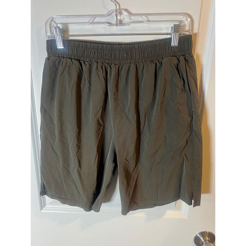 COOFANDY Mens Athletic Shorts Rear Zipper Pocket Brown‎ Size M